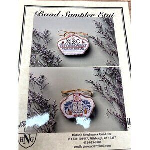 Vtg Cross Stitch Band Sampler Etui Needlework Pattern Historic needlework Guild